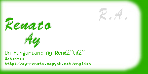 renato ay business card